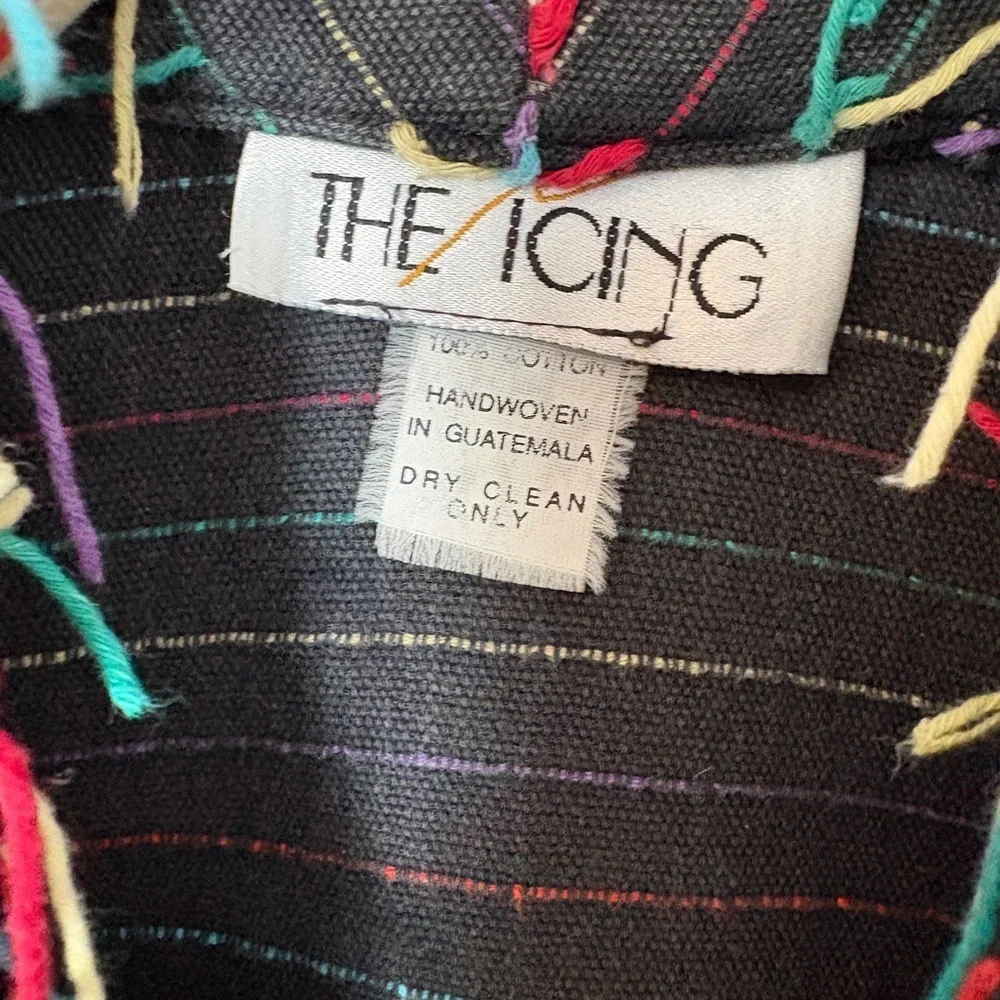 VINTAGE ICING Confetti Fringe Yarn Blazer Jacket